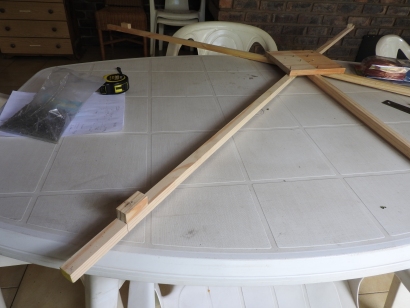 11 m Band Cobwebb antenna centred at 27.500 MHz: Corner-end block