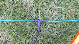 11 m Band Hentenna centred at 27.500 MHz: Soldered taped coax connection