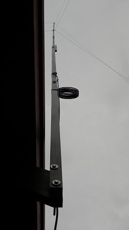 11 m Band J-Pole antenna centred at 27.500 MHz: Side view