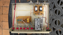 HF Band QRM/QRN Noise Canceller: Inside top view
